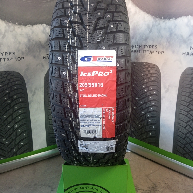 GT Radial IcePro 3 205/55R16 94T TL (шип.)